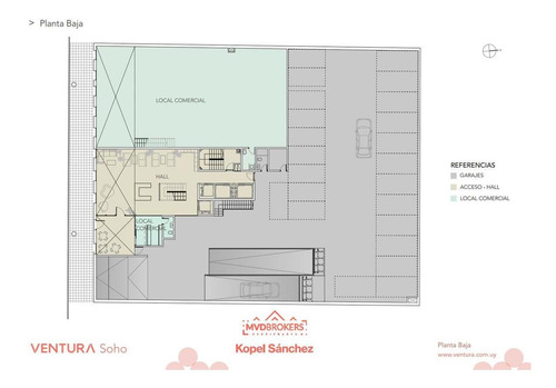 Imagen 23 de 30 de Ventura Soho | Apartamento 2 Dormitorios | Venta | Cordón Sur | Vivienda Promovida| 10% De Descuento! Maldonado Y Emilio Frugoni