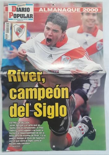 River Campeon Apertura 99 - Almanaque 2000 Diario Popular Fs