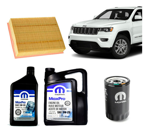 Kit De Filtros + Aceite Jeep Grand Cherokee 3.6 2014 Mopar