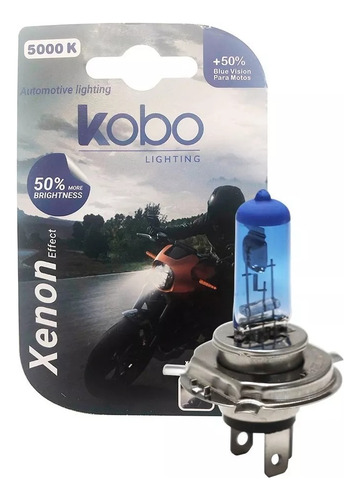 Lampara H4 Kobo - Moto Auto Blue Vision Pt43 12v 35w Xenon