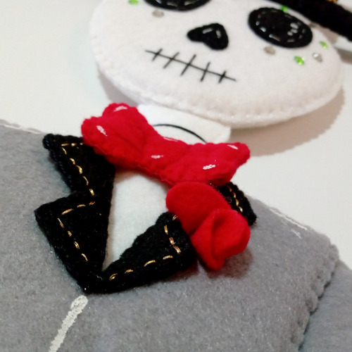Figura De Fieltro Catrín Para Día De Muertos Calavera 70cm