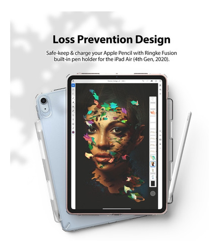 Funda iPad Air 4ta 2020 Ringke Fusion Anti Impacto Original