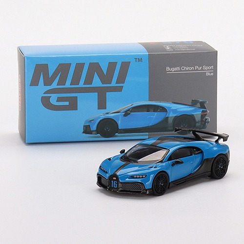 Mini Gt Bugatti Chiron Pur Sport Blue Azul 1:64 #379