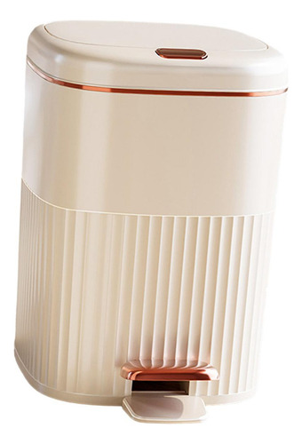 Pise De Basura, 2 En 1 Pedal De Pie Tipo De Dorado 15l