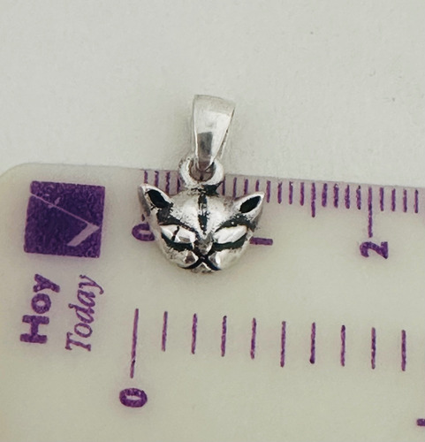 Dije De Plata Cara De Gato. Sg-joyería Plateado