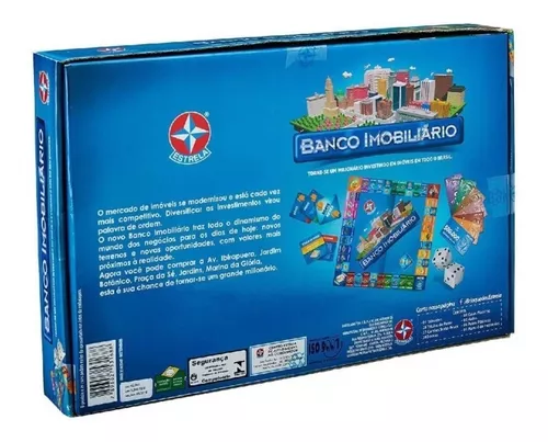 Jogo De Tabuleiro Banco Imobiliário Original Com Aplicativo - R$ 149,4