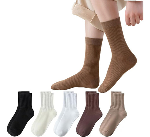 10 Pares Calcetines De Mujer, Calcetines De Algodón Tobillo