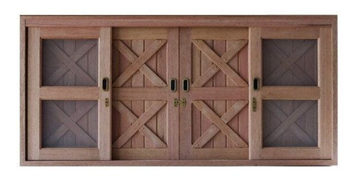 Janela De Correr Com Tela 6 Folhas Celeiro 120x160cm Wt