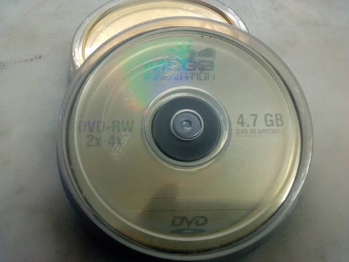 Dvd Regrabable Dvd-rw, 4.7gb 120min Paquete 10piezas 2x-4x