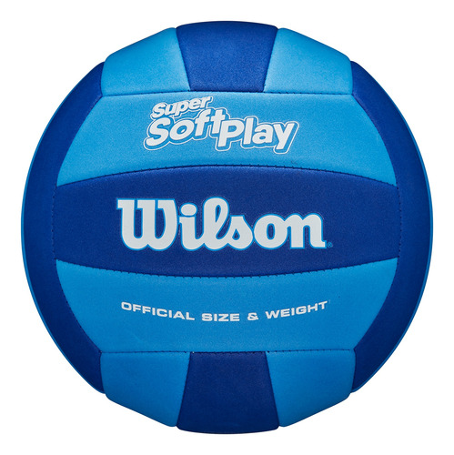 Balon Wilson Volleyball Super Softplay Azul   Cubierta Suave