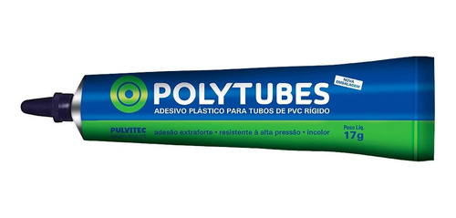 Adesivo Cola Pulvitec Pvc Polytubes 17g - Embalagem Com 48 U