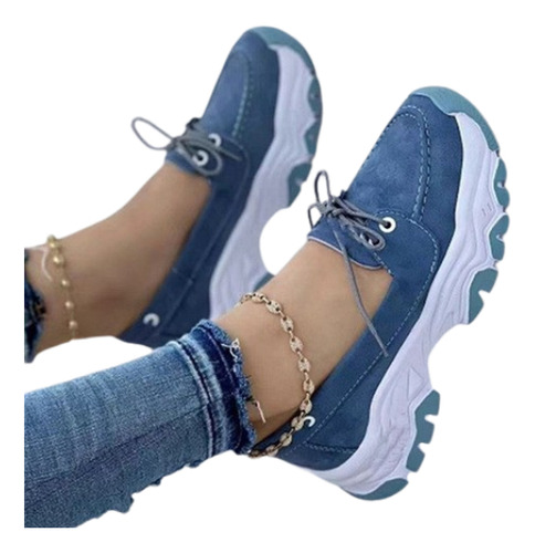 Zapatos Mujer Plataformas Casualmoda Peso Ligero Deportivo