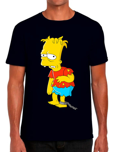Camiseta Remera Adulto Bart Simpson Musica Rock En 2 Diseños
