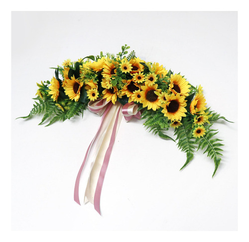 Guirnalda Floral De Botín De Girasol Artificial Hecha A