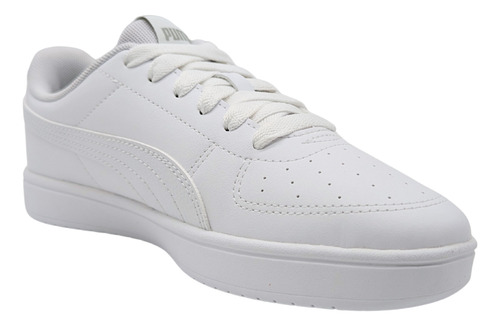 Tenis Puma Rickie Jr Unisex Blanco Juvenil Casuales Piel Urbanos 384311 01