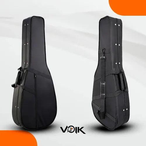 Estojo rígido preto para violão Voik BB200