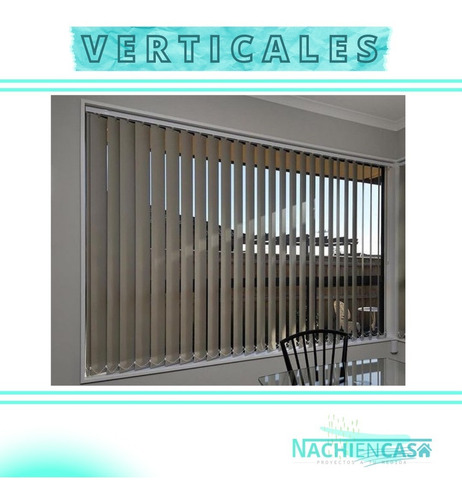 Bandas Verticales Black Out De 155x210 Ventana 150x2 Cortina