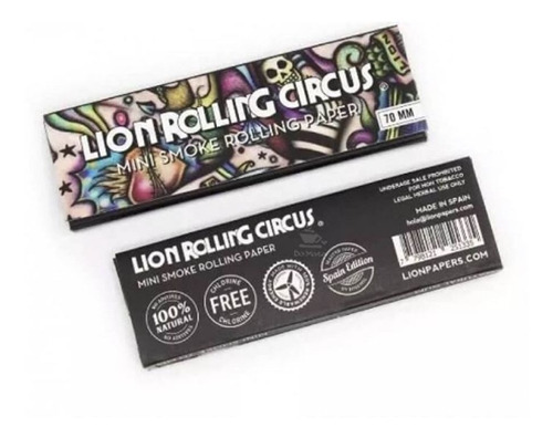 Minicaja de seda ahumada Lion Rolling Circus