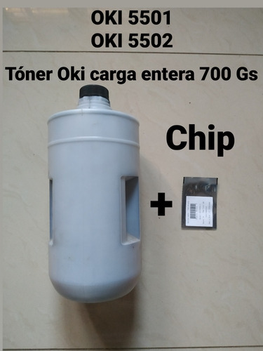 Tóner Recarga Más Chip Oki 5502 , Oki 5501