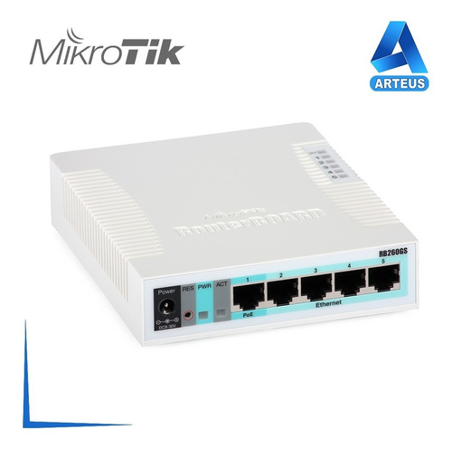 Mikrotik Rb260gs - Switch Smart 5p 1sfp - Css106-5g-1s