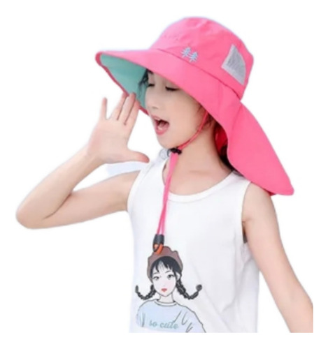 Gorra Sombrero Para Sol Niño Niña Protección Uv