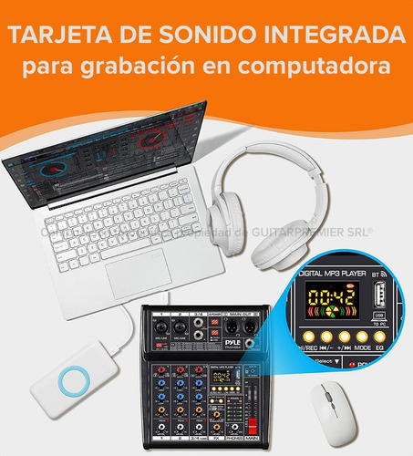 Imagen 7 de 10 de Kit Grabacion Radio Microfono Condenser Echo Interfase Mixer