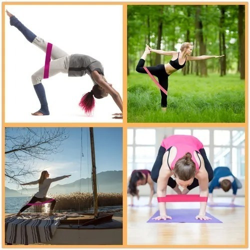 Ligas De Resistencia Set 5 Bandas Para Ejercicio Yoga Gym