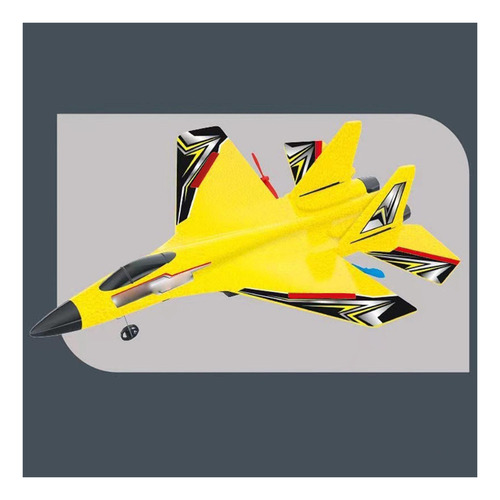 Aeronave A Jato De Controle De Rádio Fx622 2 Amarelo