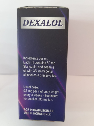 3 Frascos Dexalol10ml Stano80mg Massa Muscular Para Cavalos
