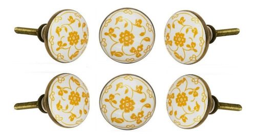 6 Tiradores De Ceramica / Porcelana (773fxssn)