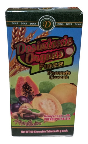 Desintoxica Organos 60tab 2pz Fibra Ciruela Linaza Papaya