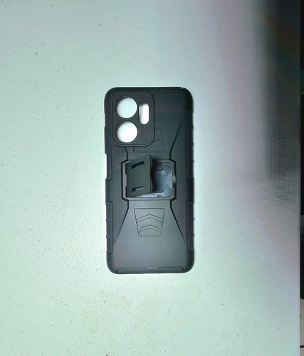 Funda Uso Rudo + Clip + Mica De Regalo Negro Huawei Nova Y70 / Y70 Plus