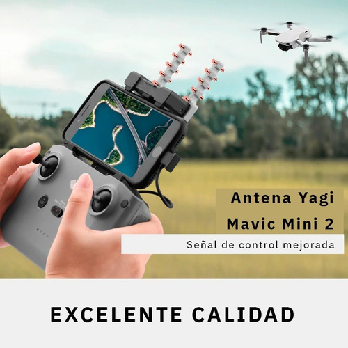 Imagen 3 de 5 de Antena Yagi Para Control Remoto Drone Dji Mavic Air 2 Mini 2