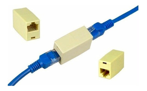 Union Rj45 Hembra - Hembra Cupla Utp Cable Red Cat5 Cat6