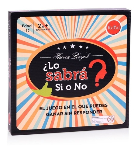 Imagen 1 de 1 de Juego de mesa Trivia ¿Lo sabrá sí o no? Royal