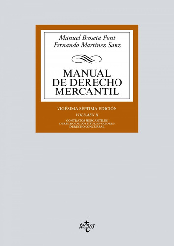 Libro Manual De Derecho Mercantil - Vv.aa.