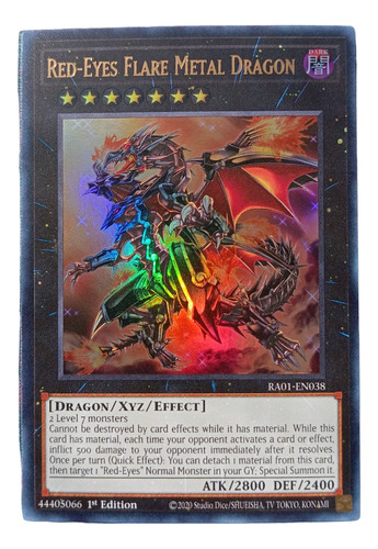 Yugioh Tcg Red-eyes Flare Metal Dragon Ultra Rare Original