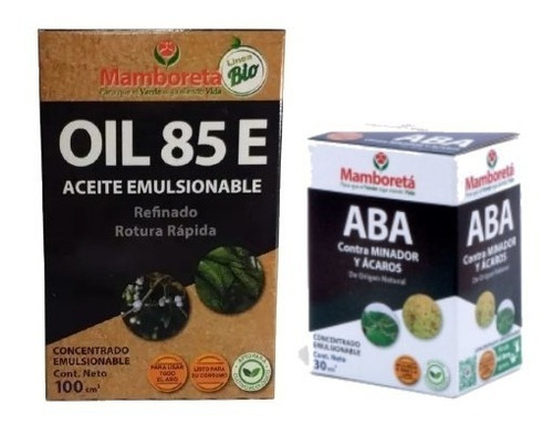 Mamboreta Aba 30 Cc + Oil 85 E 100 Cc Insecticida Acaricida