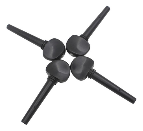 Finest 4pcs / Pack Ebony 3/4 4/4 Cabezales De Para Clavijas