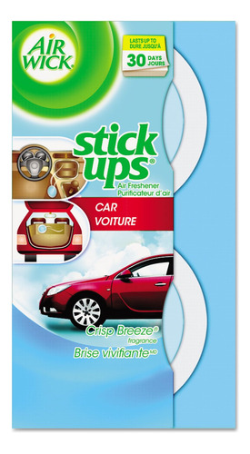 Air Wick Stick Ups Ambientador Para Automovil, Crisp Breeze