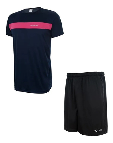 Remera Short Deportivo Entrenamiento Hombre Combo Kadur