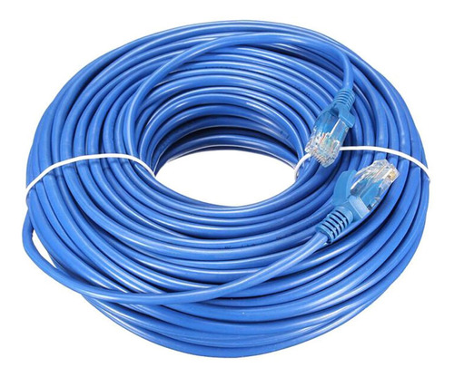 Cabo De Rede Cat5e 30m Utp Rj45 Azul - Alta Velocidade