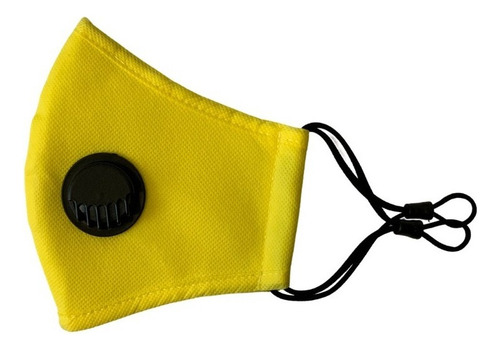 Cubrebocas N95 Lavable Filtro Reusable Valvula Tapaboca Color Amarillo