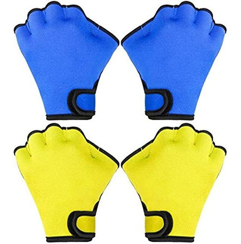 Proloso 2 Pares De Guantes Acuáticos De Natación Aqua Fit G