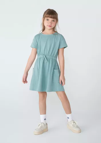 Vestido de Bebê Menina Floral Verde G