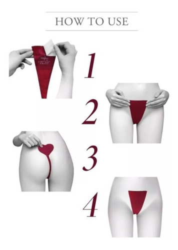 Imagen 5 de 8 de Hilo Dental Lycra Invisible Tanga Adhesiva Les Loles