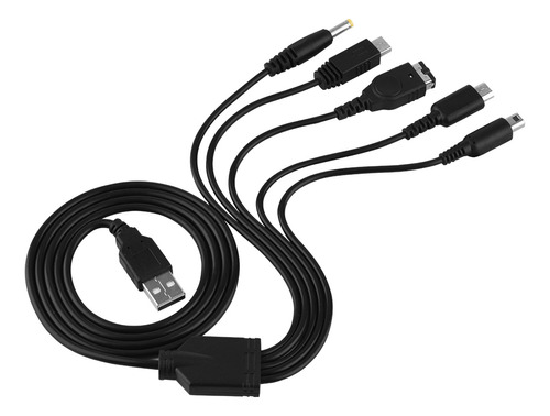 Cargador Usb 5 En 1 Para Nintendo Nds Ll Xl 3ds Wii U Psp