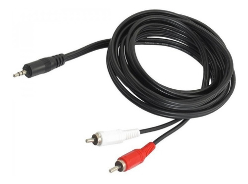 Imagen 3 de 4 de Cable Mini Plug A Rca 1.5m Audio Auxiliar Equipo Musica