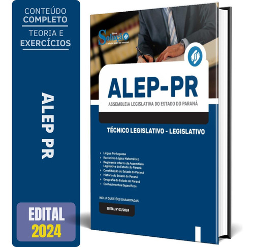 Apostila Concurso Alep Pr 2024 Técnico Legislativo