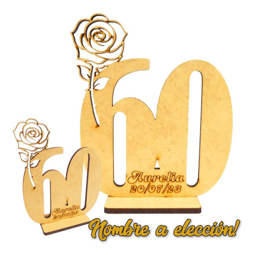 50 Souvenirs Cumpleaños Rosa + 1 Central Personalizados !